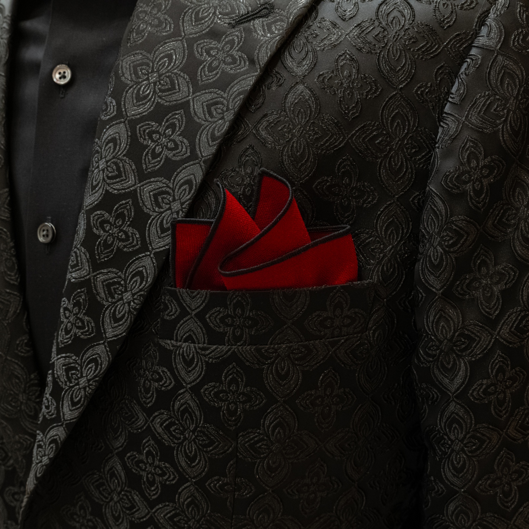 Garment tailored from Cerruti cloth