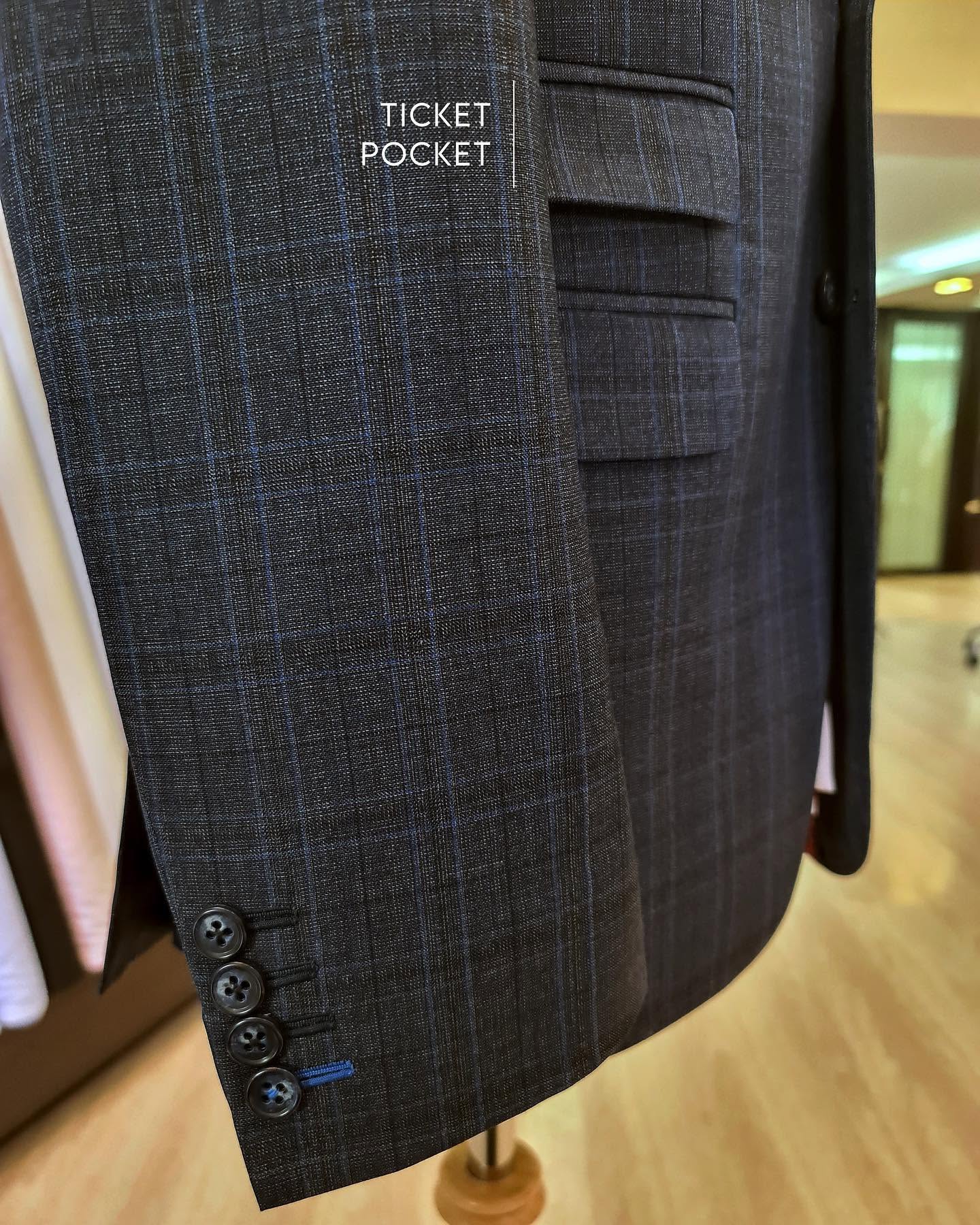 Garment tailored from Holland & Sherry cloth